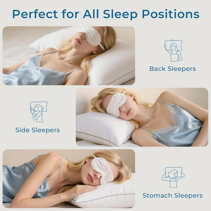 Sasttie Standard Size Pillows - Set of 4 Hotel Quality Down Alternative | Oeko-Tex Certified, Machine Washable