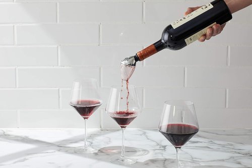 Houdini Aerator & Pourer Wine Aerator, 6 inches, Stainless (W9112)