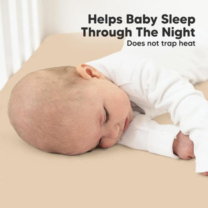 KeaBabies Organic Crib Sheets - 2-Pack Fitted Jersey Cotton for Baby Bed | Soft & Breathable (Rust)