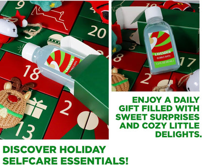 Advent Skincare Calendar 2025 - 24 Days of Beauty Gifts for Women | Holiday Bath & Body Set