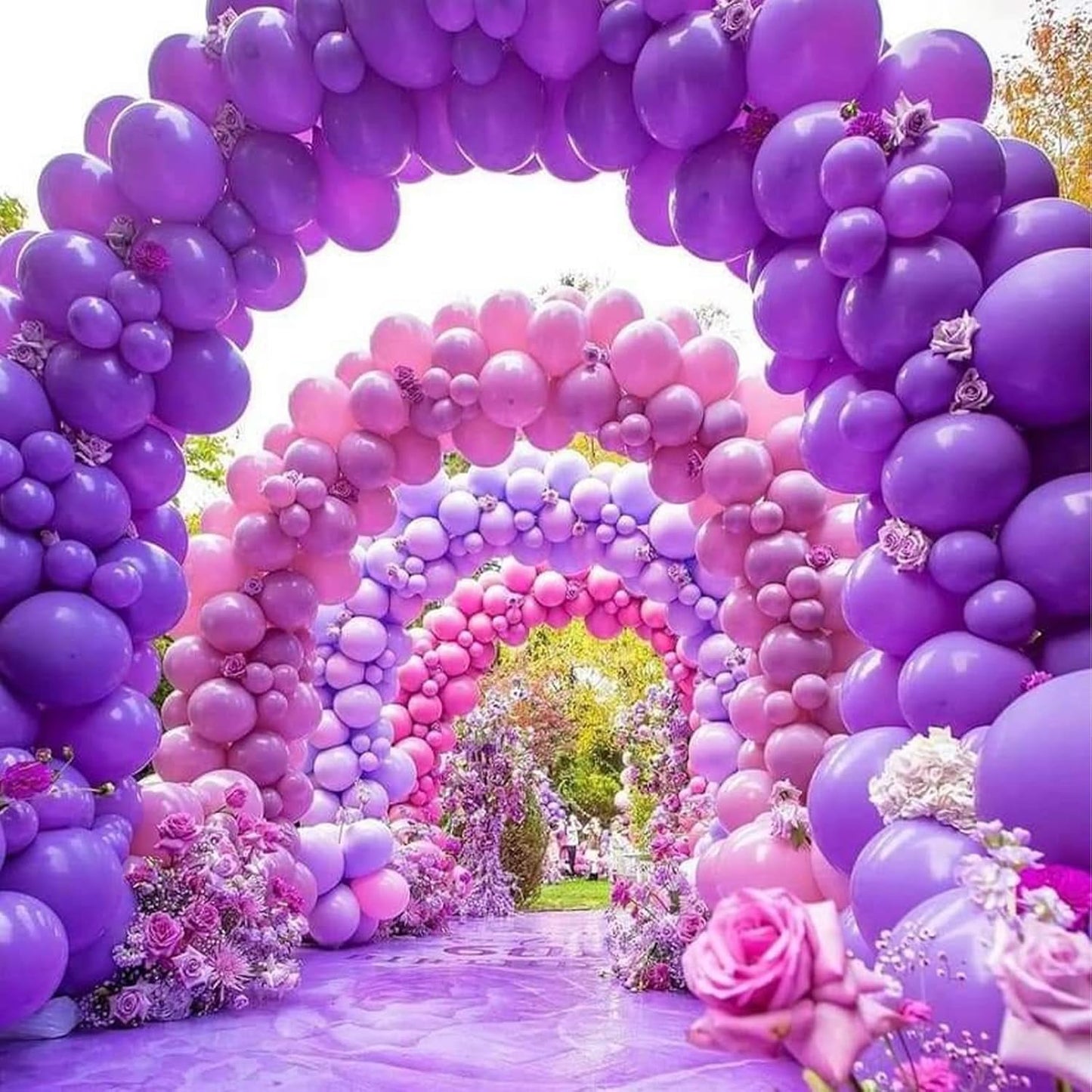 PartyWoo Dark Purple Balloons - 50 Pcs 12 Inch Pearl Latex Helium Balloons for Celebrations
