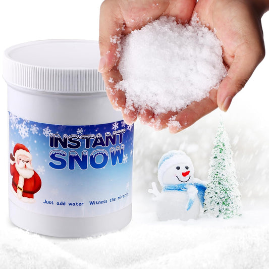 Skiennix Instant Snow Powder - Create 6-8 Gallons of Realistic Artificial Snow | Perfect for Winter Decor & Crafts