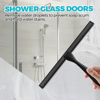 All-Purpose Shower Squeegee - 10 Inch Stainless Steel for Shower Doors, Windows, and Mirrors | 2-Pack