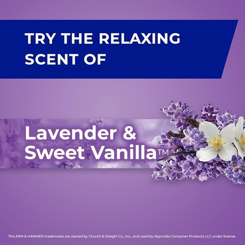 Hefty Small Trash Bags - Lavender & Sweet Vanilla Scented | 4 Gallon, 26 Count