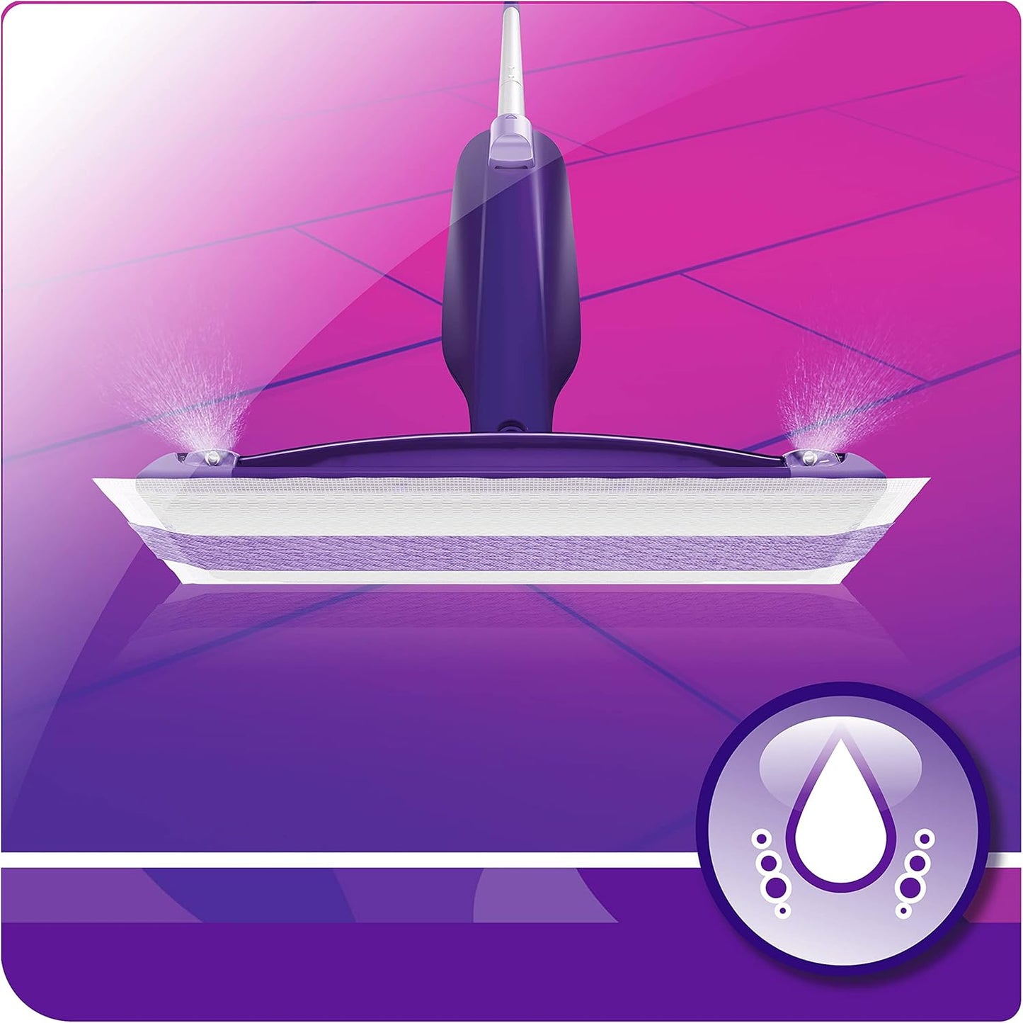 Swiffer WetJet Floor Spray Mop Starter Kit - Includes 1 Mop, 5 Pads, 1 Solution & 4 Batteries
