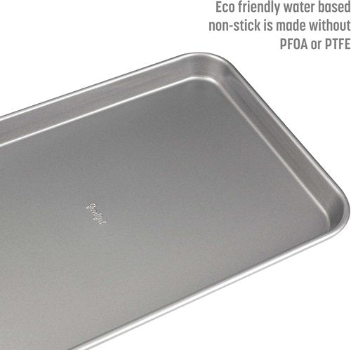 Goodful Nonstick Cookie Baking Sheet Set - Heavy Duty Carbon Steel | Quick Release Coating, 2-Pack (17"x12" & 15"x10")