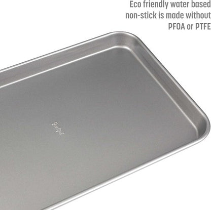 Goodful Nonstick Cookie Baking Sheet Set - Heavy Duty Carbon Steel | Quick Release Coating, 2-Pack (17"x12" & 15"x10")