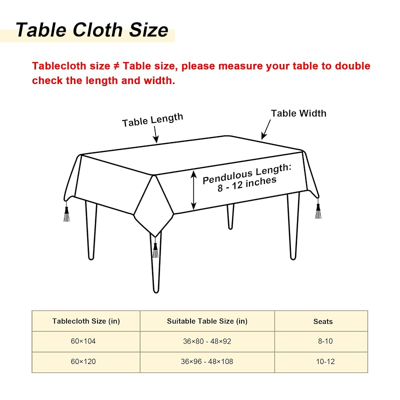 Jacquard Burgundy Red Rectangle Tablecloth 60x120 Inch - Damask Pattern, Water-Resistant