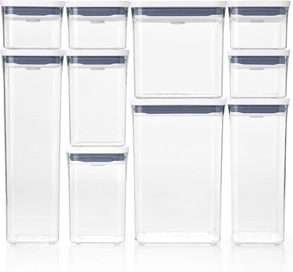 OXO Good Grips 10-Piece POP Container Set - Airtight Food Storage for Freshness & Organization