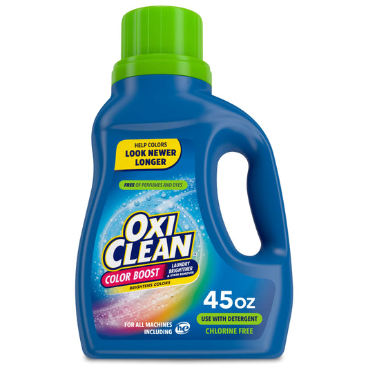 OxiClean Color Boost Laundry Brightener and Stain Remover Liquid Fresh Scent, 45 fl oz