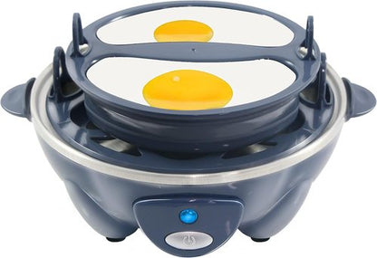 Elite Gourmet Electric Egg Cooker - 7 Egg Capacity for Soft, Medium, Hard-Boiled & Omelets | BPA Free