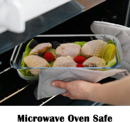 Regine Switzerland Small Glass Baking Dish - 1L Casserole Pan for Oven | 10x6 Size