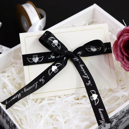 10Yard | Funeral Ribbon Set by 10Yard - 2 Styles, 5/8" X 20 Yards for Celebration of Life