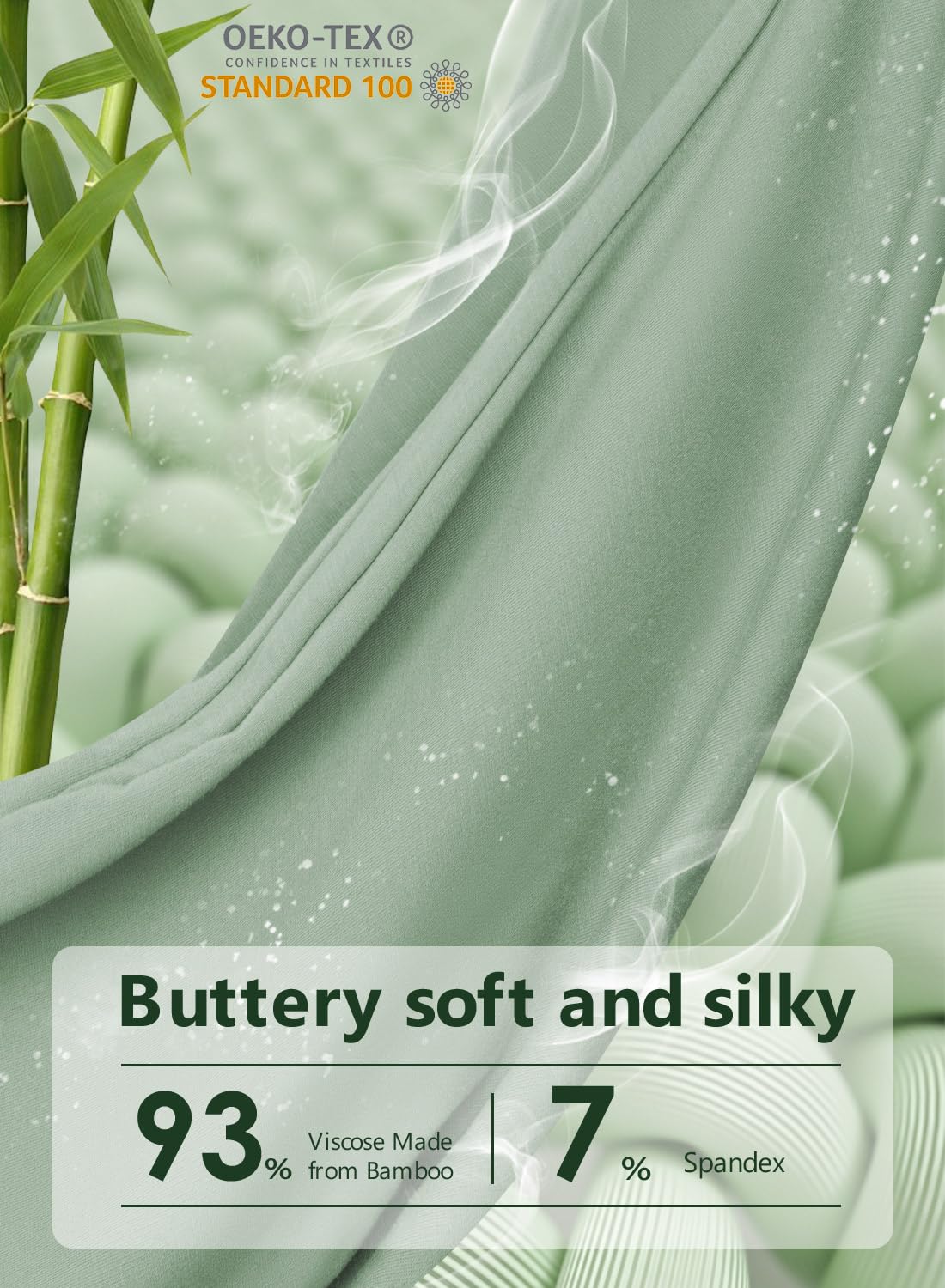 Meiz U-Shaped Pregnancy Pillow - Cooling Maternity Body Pillow for Comfort | 55 Inch Sage Green Rayon Cover