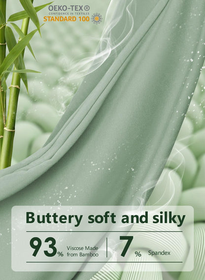 Meiz U-Shaped Pregnancy Pillow - Cooling Maternity Body Pillow for Comfort | 55 Inch Sage Green Rayon Cover