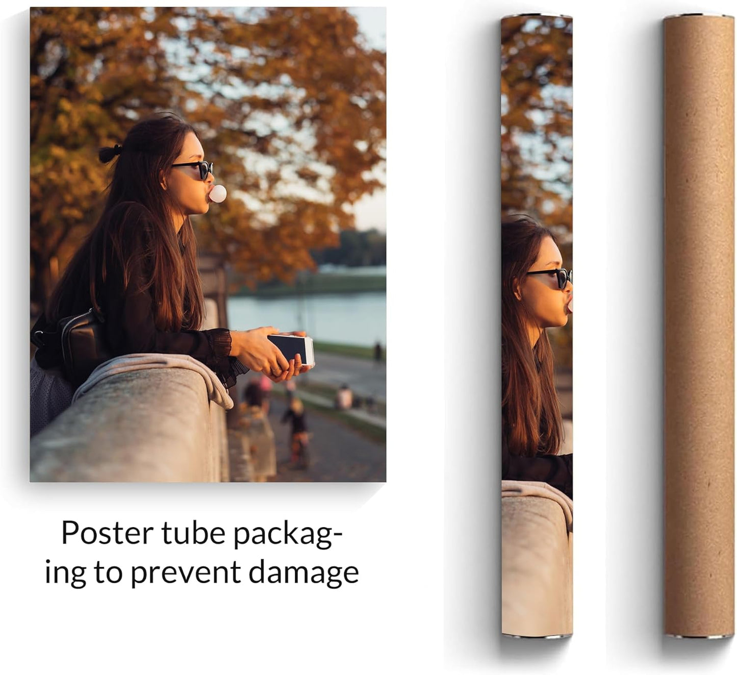 Skiennix Custom 24x36 Canvas Poster - Upload Your Photo for Unique Wall Art (Unframed)