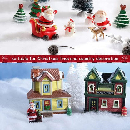 CFOFT Faux Snow Blanket - Thick Soft White Snow Roll for Christmas Village | 1.3 x 4.9 FT
