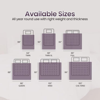 Utopia Bedding Comforter Duvet Insert, Quilted Comforter with Corner Tabs, Box Stitched Down Alternative Comforters King Size (Plum)