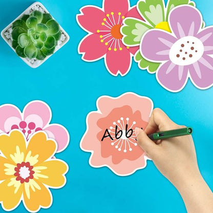 Ceiba Tree 54 Pcs Flower Cutouts Summer Flowers Bulletin Board Decorations Spring Cut-Outs for Party Home Classroom Back to School Decor