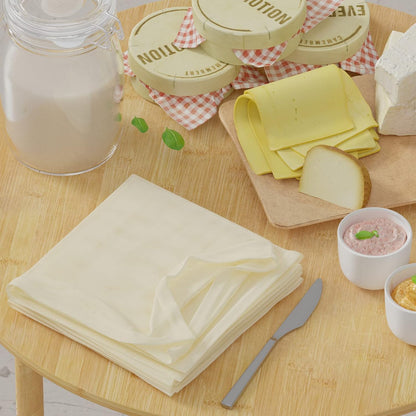 Skiennix Reusable Cheesecloth - 100% Cotton Unbleached Strainer, 20x20 Inch, 6 PCS for Cooking & Baking