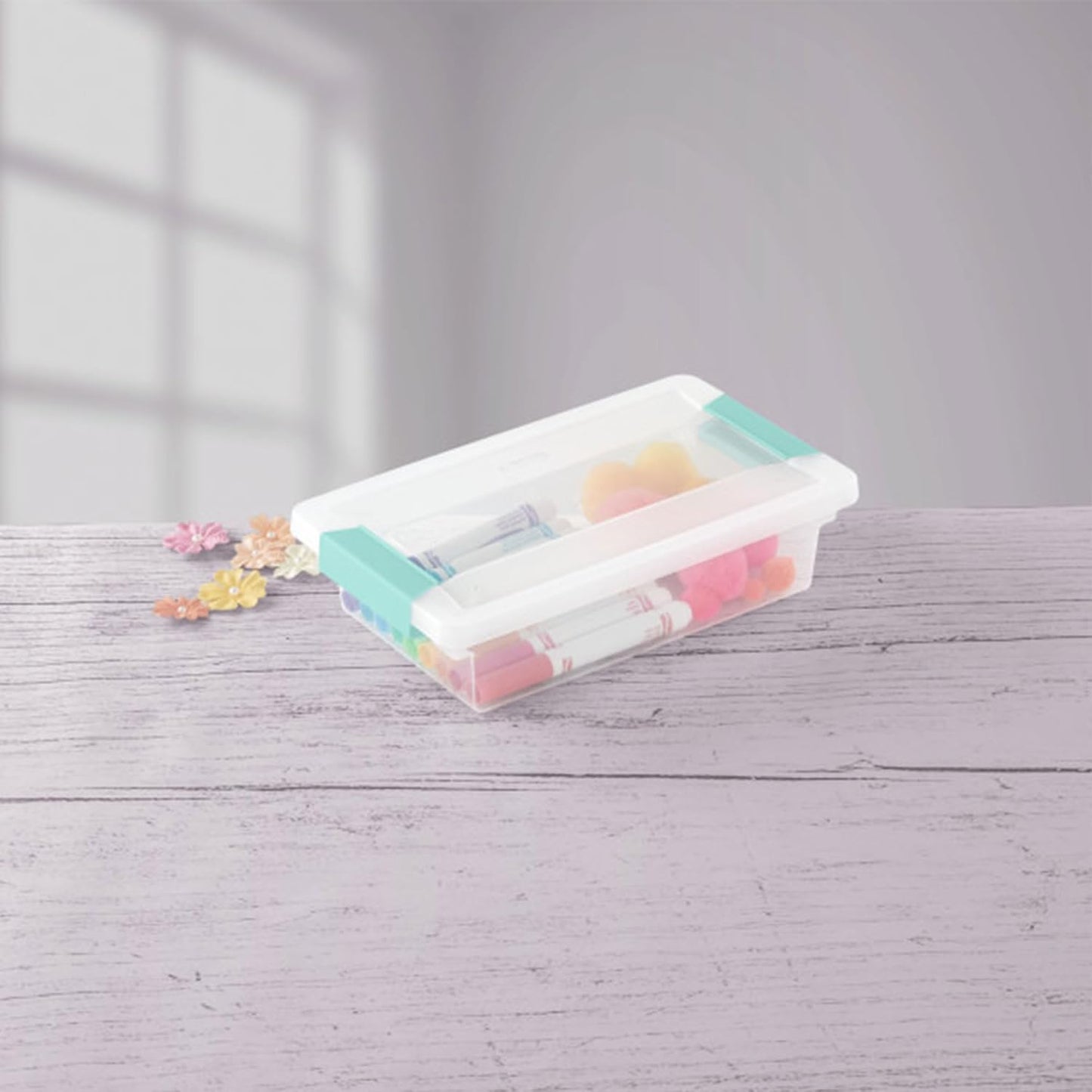 Sterilite Clip Box Set - Stackable Clear Plastic Bins with Latching Lids | Small Storage for Arts, Crafts & Office Organization