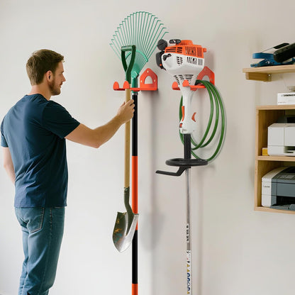 Reliahom Garage Organization - Heavy Duty Weed Eater Hanger | Garden Tool Organizer for Wall & Shed