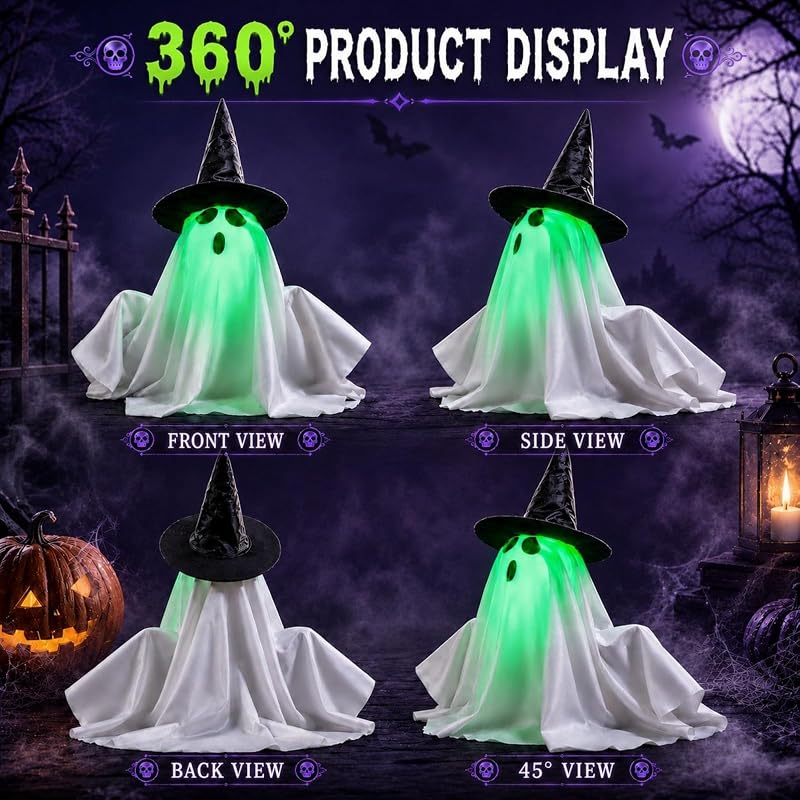 Animated Halloween Ghost Decoration – Sound & Touch Activated