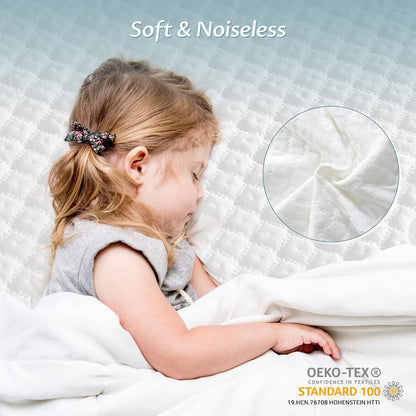 Regine Switzerland Queen Size Mattress Protector - 100% Waterproof Zippered Cover | Soft, Cooling & Noiseless Encasement for 10-12" Deep Mattresses