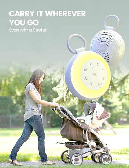 Vaydeer SA18 White Noise Machine with Recording - Portable Sound Machine & Bluetooth Speaker for Baby Adults, 24 Soothing Sounds, Night Light, Noise Canceling for Office, Sleep, Home, Travel