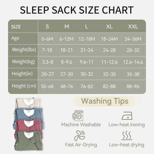 BubblePanda Bamboo Sleep Sack - Supersoft 1.0 Tog Toddler Blanket | Unisex 24-36 Months with 2-Way Zipper