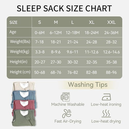 BubblePanda Bamboo Sleep Sack - Supersoft 1.0 Tog Toddler Blanket | Unisex 24-36 Months with 2-Way Zipper