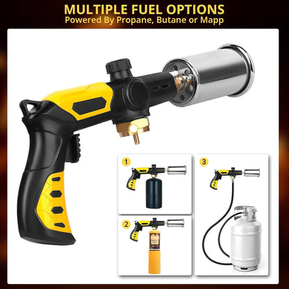 TBTEEK Cooking Torch - Powerful Culinary Grilling Torch for Searing Meat & BBQ | Propane Torch (Tank Not Included)