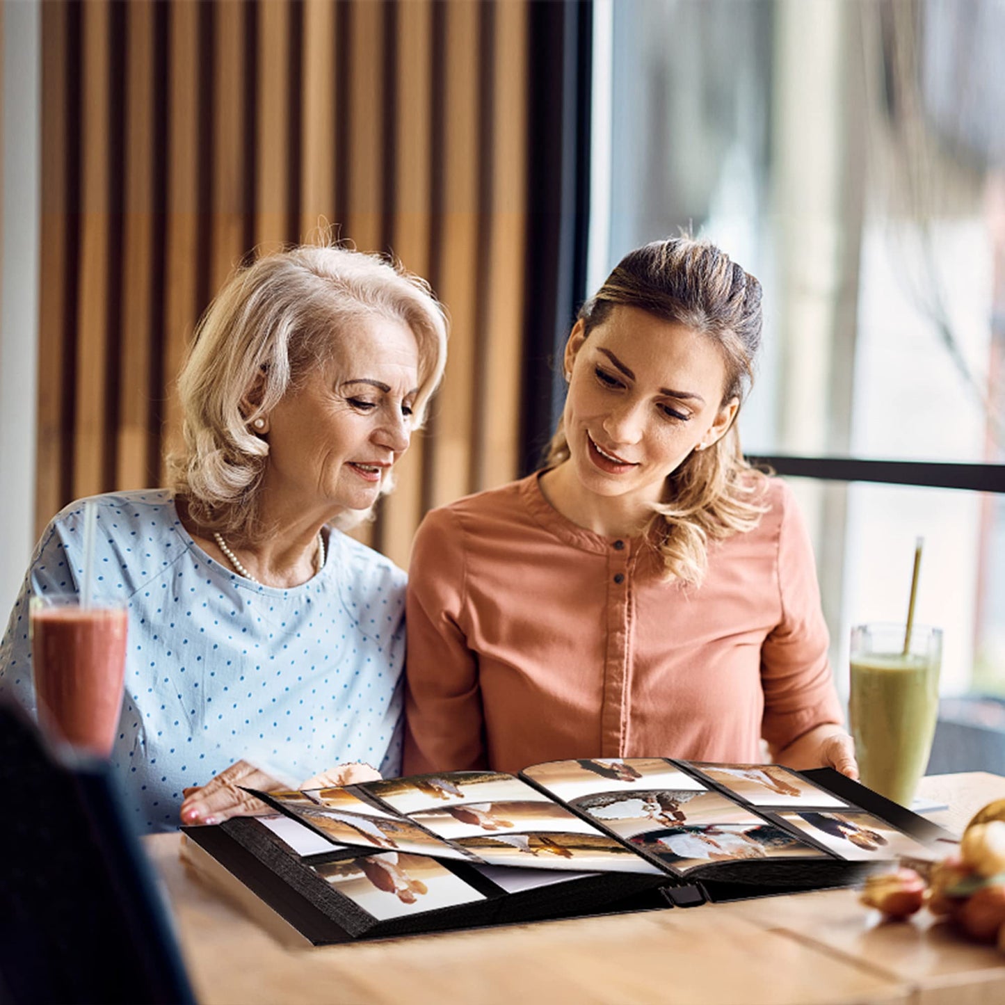 potricher Photo Album 4x6 1000 Photos Leather Cover Large Capacity Picture Albums with 1000 Horizontal and Vertical Pockets for Family Wedding Anniversary and Baby (Gray)