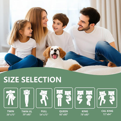 Premium Waterproof Mattress Protector - Twin XL Size, Breathable Cooling Bed Cover, Soft & Noiseless, Fits 8''-21'' Deep Pocket | White