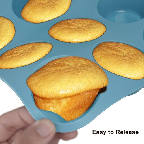 Aschef 7-in-1 Nonstick Silicone Baking Ring | Heat Resistant Bakeware for Muffins, Loaves, and More