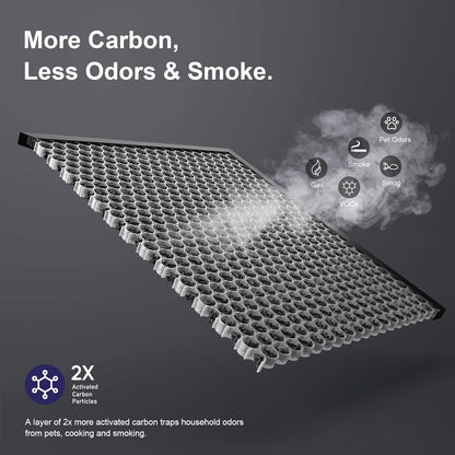 Winix Filter Q – Replacement HEPA & Carbon Filters Combo Pack for 5510/5520 Air Purifiers | 2 HEPA & 2 Carbon Filters