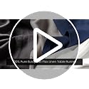 Natural & White Linen Table Runner 14 x 72 Inches - Solino Home