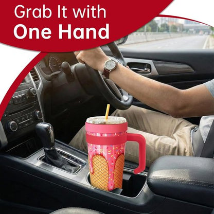 Frost Buddy 30 oz Tumbler Handle - Anti-Slip Travel Mug Grip for Easy Carrying | Perfect for Outdoor & Office Use