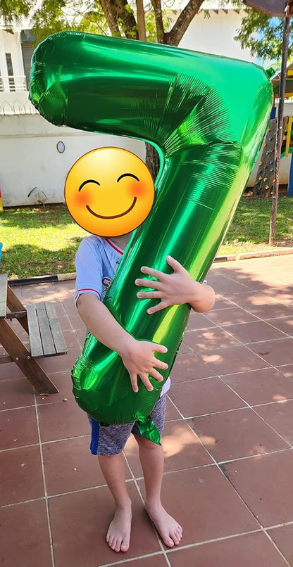 Skiennix 40-Inch Balloon Numbers - Big Dark Green Balloons for 5th Birthday & Wedding Decor