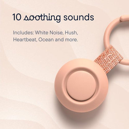 Hatch Go Portable Sound Machine - 10 Soothing Sounds for Babies & Kids | Travel-Friendly | Peach