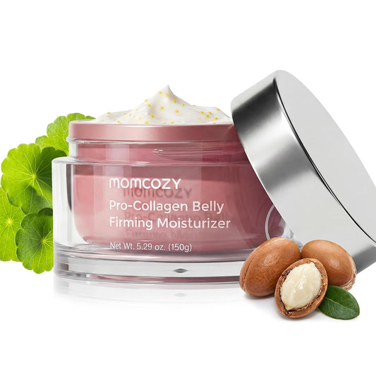 Momcozy Stretch Mark Cream - Pro-Collagen Belly Firming Moisturizer with Peptides | 5.29 oz (150g)