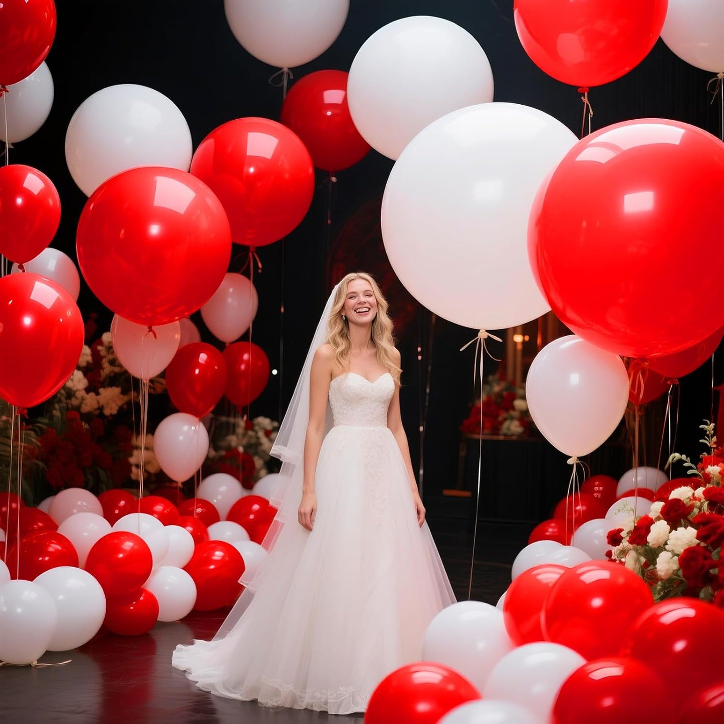 White Balloons | 18 Inch Large Latex Helium Balloons for Weddings, Birthdays & Baby Showers