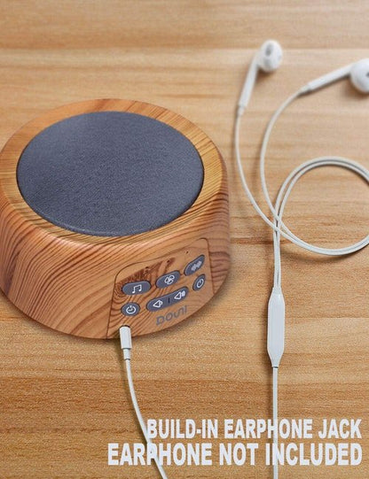 Douni Sleep Sound Machine - White Noise Device with 27 Soothing Sounds | Timer Settings for Relaxation & Sleep, Wood Grain Finish