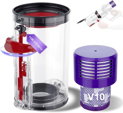 Dyson Large Bin Replacement & Filter | Compatible with V10 SV12 Animal & Absolute Models
