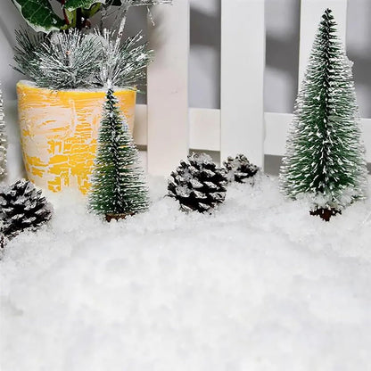 Skiennix Christmas Fake Snow | Sparkling White Artificial Flake Powder for Holiday Decor - 50g