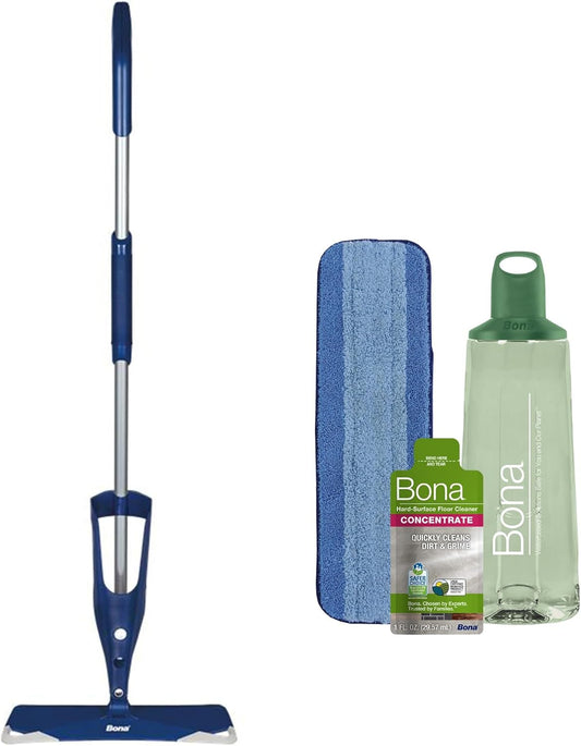 Bona Multi-Surface Floor Mop - Premium Spray Mop with Cleaner & Washable Microfiber Pad | Ideal for Stone, Tile, Laminate, Vinyl