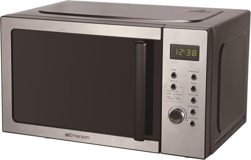Emerson MW9005SS Microwave Oven - Compact 0.9 Cu. Ft. Design with 900W Power & LED Display