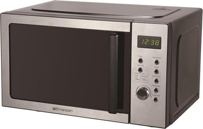 Emerson MW9005SS Microwave Oven - Compact 0.9 Cu. Ft. Design with 900W Power & LED Display