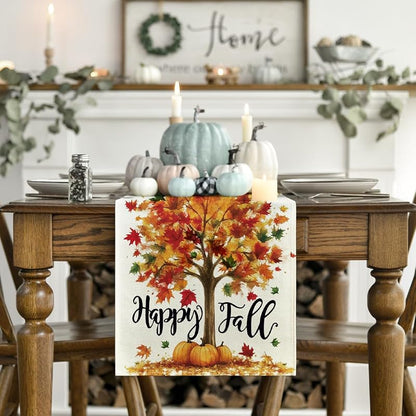 Beige 13 x 48 Inch Table Runner - Artoid Mode 210 GSM Polyester