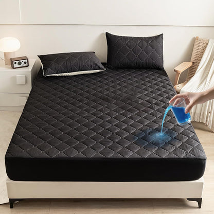 Skiennix Waterproof Twin Mattress Protector - Lab Tested Leakproof, Oeko-TEX Certified, Breathable & Noiseless, 18" Deep Pocket, Machine Washable | Black